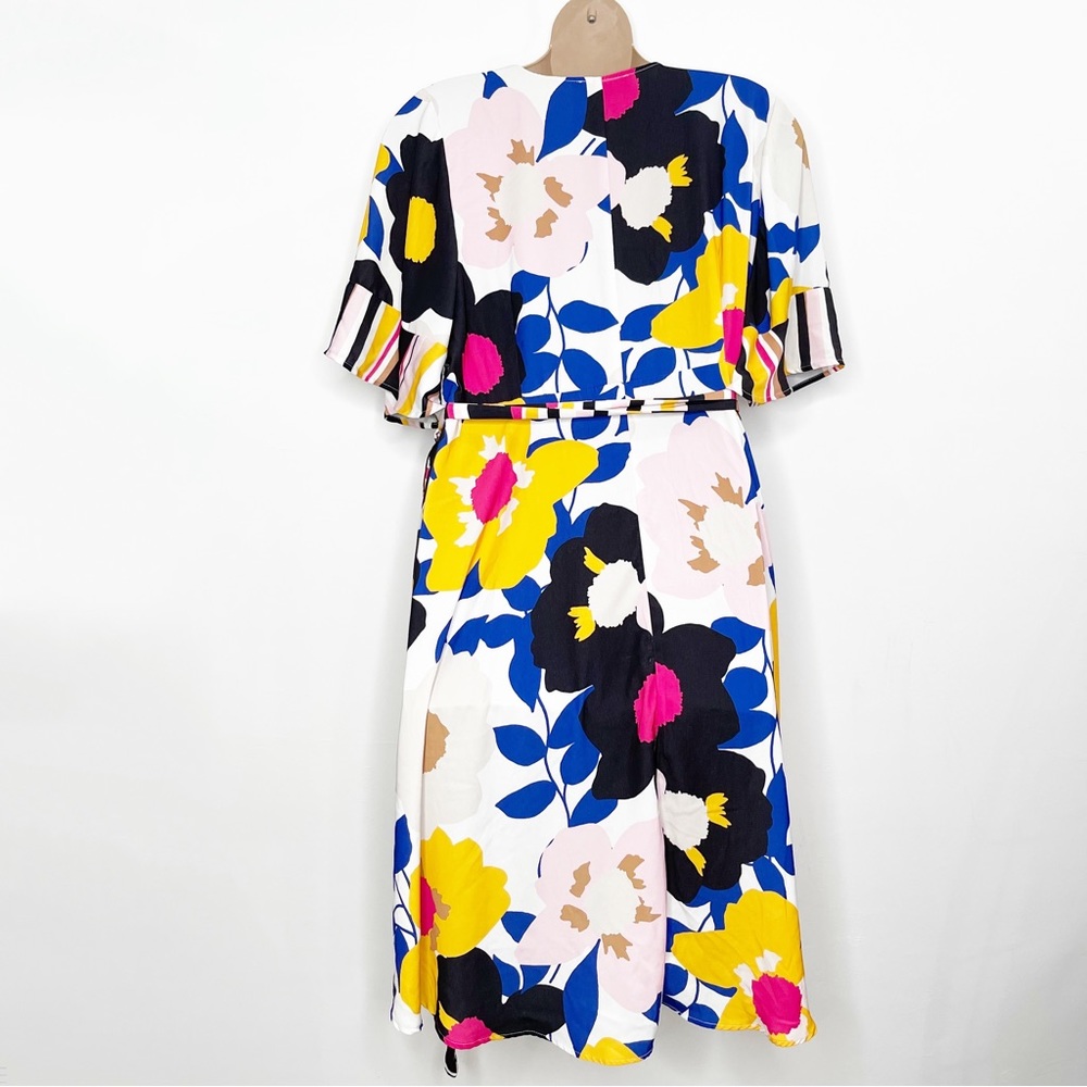 Eloquii Floral Wrap Dress Duster Plus Size 22 - Picture 7 of 13